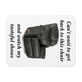 Papa's koelkastmagneet van zijn favoriete stoel magneet (Horizontaal)