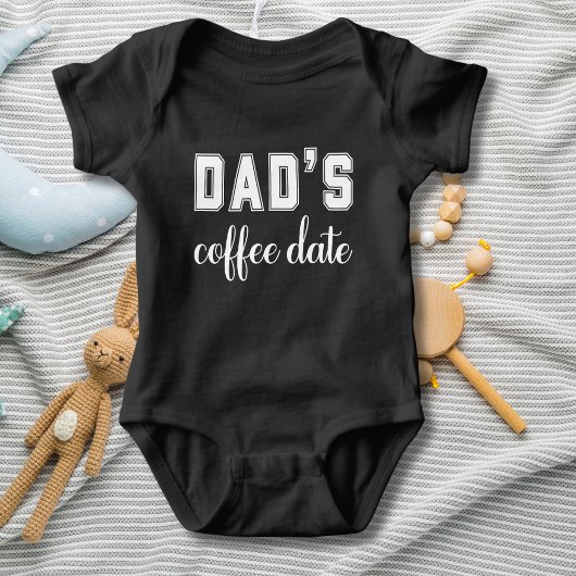 Papa's koffie date, grappig romper