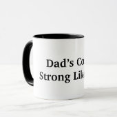 Papa's koffie is zo sterk als hij mok (Voorkant links)