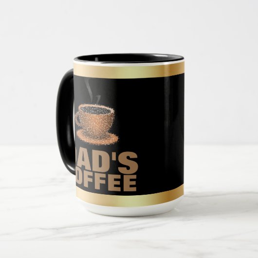 Papa's koffie mok (Voorkant links)