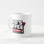 Papa's koffie niet aanraken mok (Voorkant links)