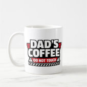 Papa's koffie niet aanraken mok (Links)