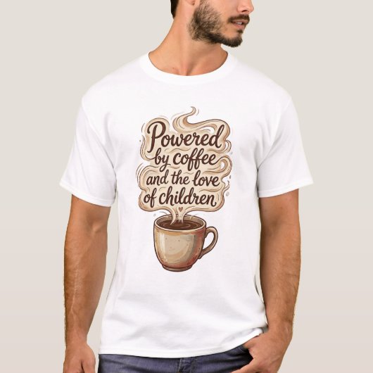 Papa's koffie T-shirt (Voorkant)