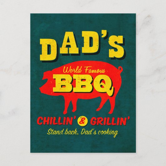 Papa's koken briefkaart (Voorkant)