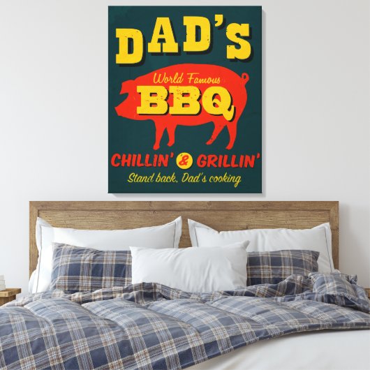 Papa's koken canvas afdruk (Insitu (Slaapkamer))