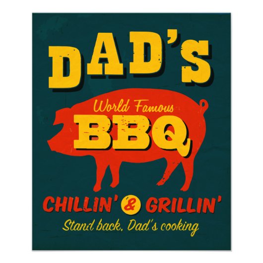 Papa's koken foto afdruk (Voorkant)