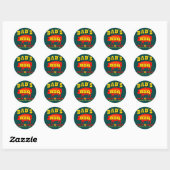 Papa's koken ronde sticker (Vel)