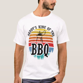 Papa's koning van de Bbq Funny BBQ Grilling Gift T-shirt