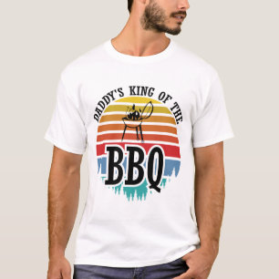 Papa's koning van de Bbq Funny BBQ Grilling Gift T-shirt