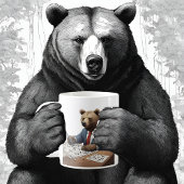 Papa's kruiswoordpuzzel Beer in een pak Koffiemok