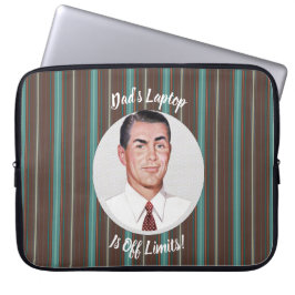 Papa's laptop heeft geen grenzen. laptop sleeve
