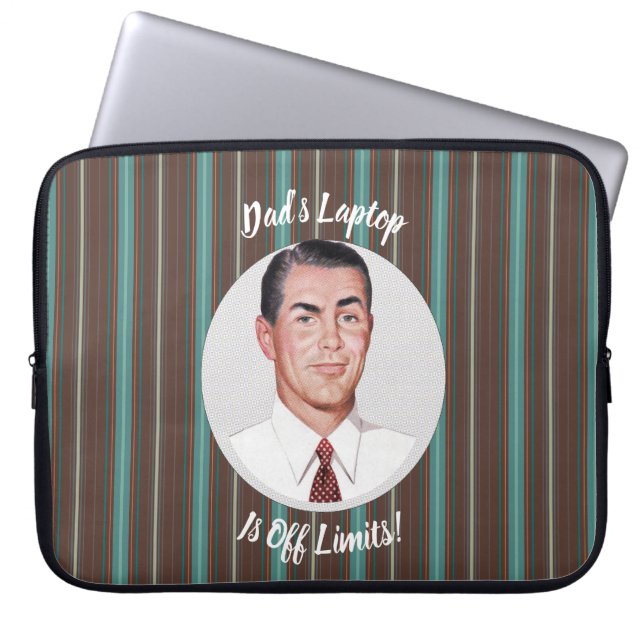Papa's laptop heeft geen grenzen. laptop sleeve (Voorkant)