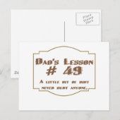 Papa's les #49: briefkaart (Voorkant / Achterkant)