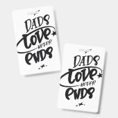 Papa's Liefde Eindigt Nooit Badge (Voor- en achterkant)
