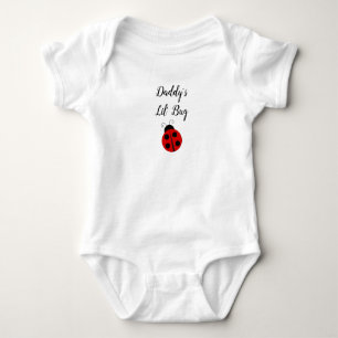 Papa's Lil Bug Ladybug Baby Girl Romper