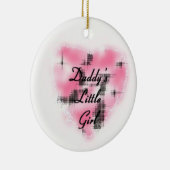Papa's Lil Girl Keramisch Ornament (Rechts)