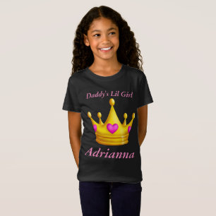 Papa's Lil Little Girl Princess Crown T-shirt