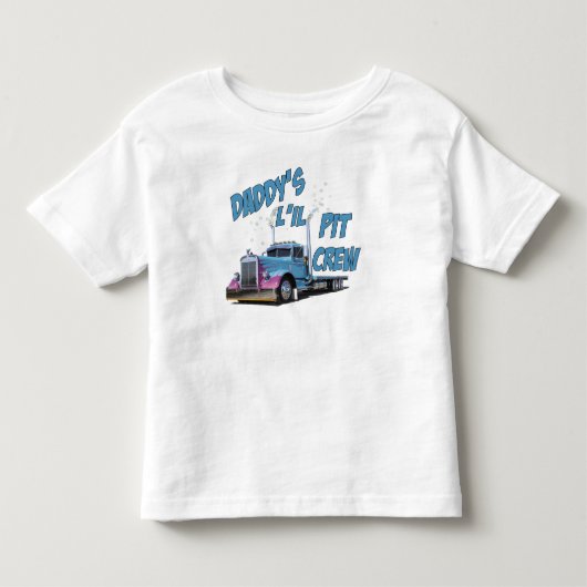 Papa's L'il Pit Crew Kinder Shirts (Voorkant)