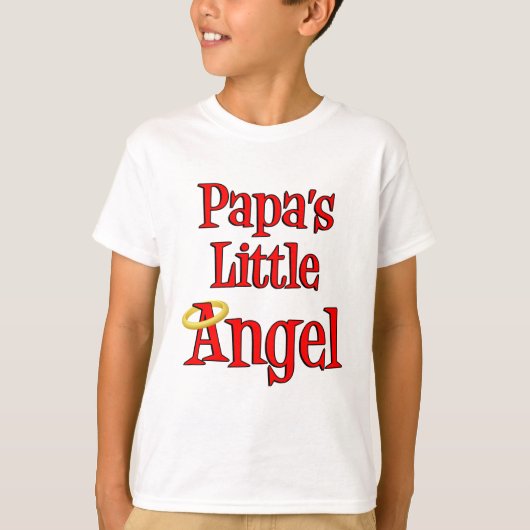 Papa's Little Angel T-shirt (Voorkant)