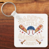 Papa's Little Baseball Buddy Graphic Sleutelhanger (Voorkant)