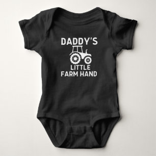 Papa's Little Boerderij Hand Funny Tractor Baby Gi Romper