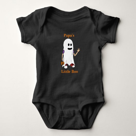 Papa's Little Boo Halloween Romper (Voorkant)