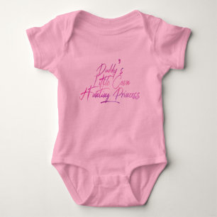 Papa's Little Coon Hunting Princess Baby Bodysuit