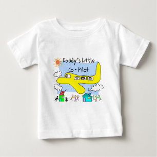 "Papa's Little Copilot" Kinder T-Shirts