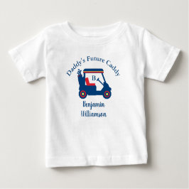 Papa's Little Dude Golf Winkelwagen Naam Monogram