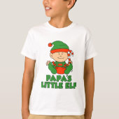 Papa's LIttle Elf Cute Cartoon T-shirt (Voorkant)