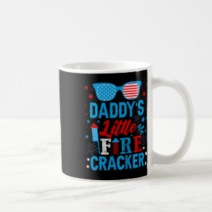 Papa's Little Firecracker Independence Day Firewor Koffiemok