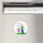 Papa's Little Girl Custom Magnet (blond) (Insitu (Vaatwasser))