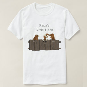 Papas Little Goat Herd 3 Geiten T-shirt
