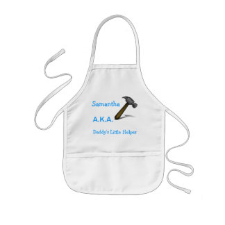 Papa's Little Helper Apron - Gepersonaliseerd Kinder Schort