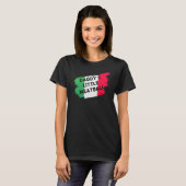 Papa's Little Meatball Grappige Italiaanse grap It T-shirt (Voorkant volledig)