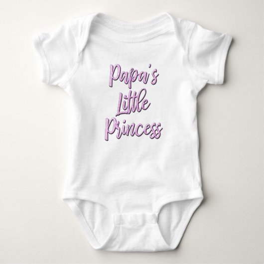 Papa's Little Princess bodysuit voor baby (Voorkant)