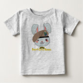 "Papa's Little Ranger Bunny" Baby T-Shirt (Voorkant)