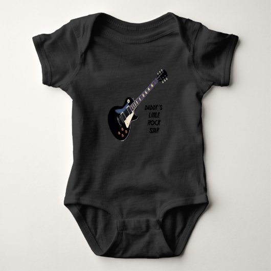 Papa's Little Rockstar - Rock Star Baby Romper (Voorkant)
