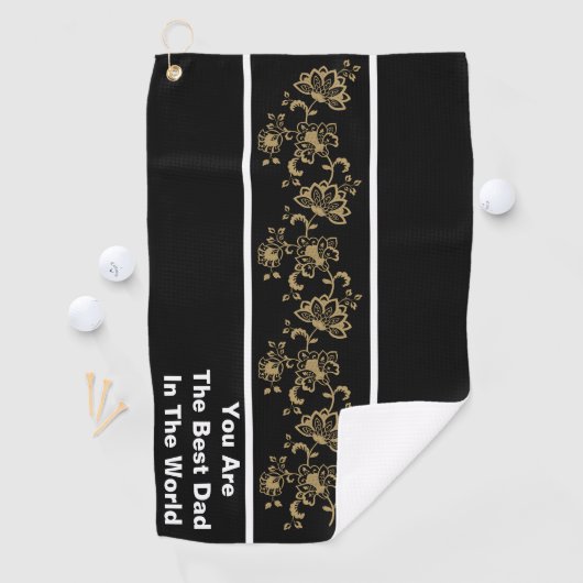 Papa's Lucky Charm: Beste pa Golf Towel Golfhanddoek (Insitu)