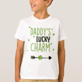 Papa's Lucky Charm St Patricks Day Design T-shirt (Voorkant)