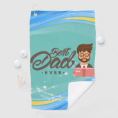 Papa's Lucky Towel: Beste pa Golf Towel Golfhanddoek (Insitu)