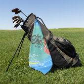 Papa's Lucky Towel: Beste pa Golf Towel Golfhanddoek (Groen)