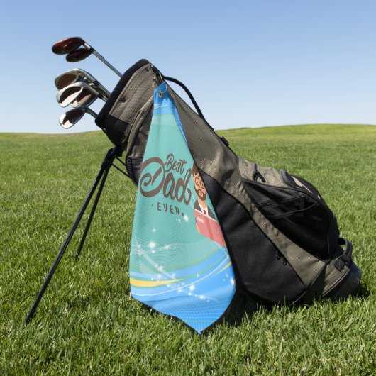 Papa's Lucky Towel: Beste pa Golf Towel Golfhanddoek (Groen)
