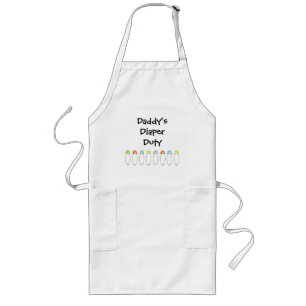 "Papa's luidere dienst" Apron Lang Schort