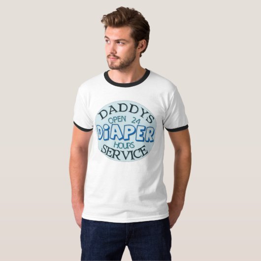 Papa's luierservice t-shirt (Voorkant volledig)