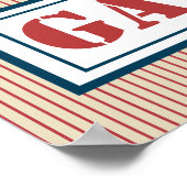 Papa's Mannen Mechanic Vaderdag Garage Sign Gift Poster (Hoek)