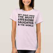 Papa's meest Geweldige Gezegde T-shirt (Voorkant)