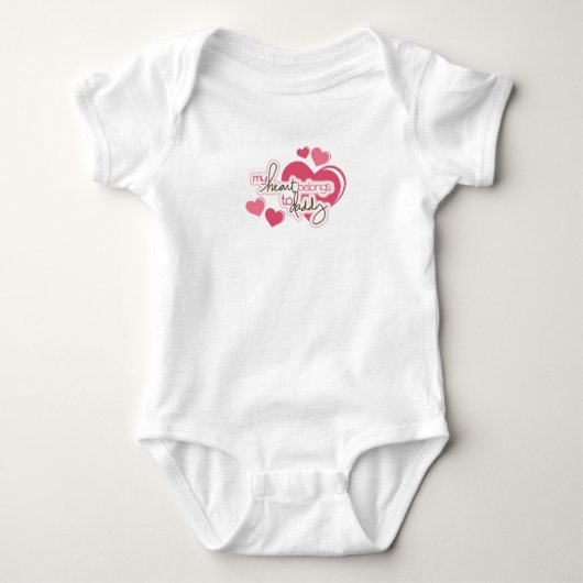 Papa's meisje baby body romper (Voorkant)
