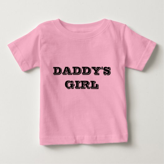 Papa's meisje, Baby T-shirt, roze (Voorkant)