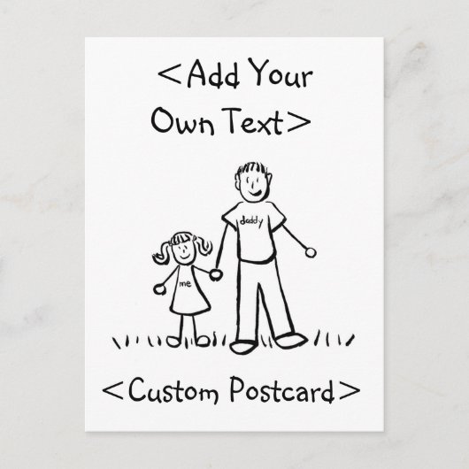 Papa's Meisje Briefkaart (Voorkant)
